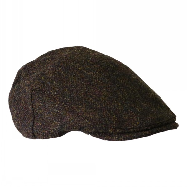 Heather Highland Harris Tweed Flat Cap Cambers Country Store