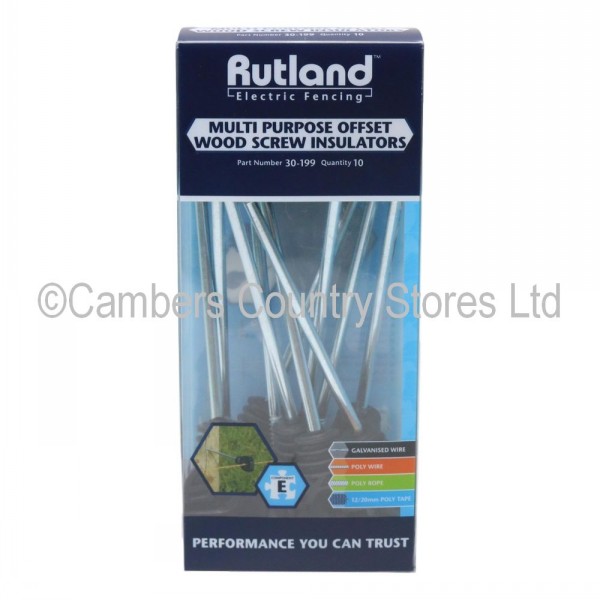 B3C1 Rutland Multi Purpose Wood Screw Offset Insulators x 10 30-199 