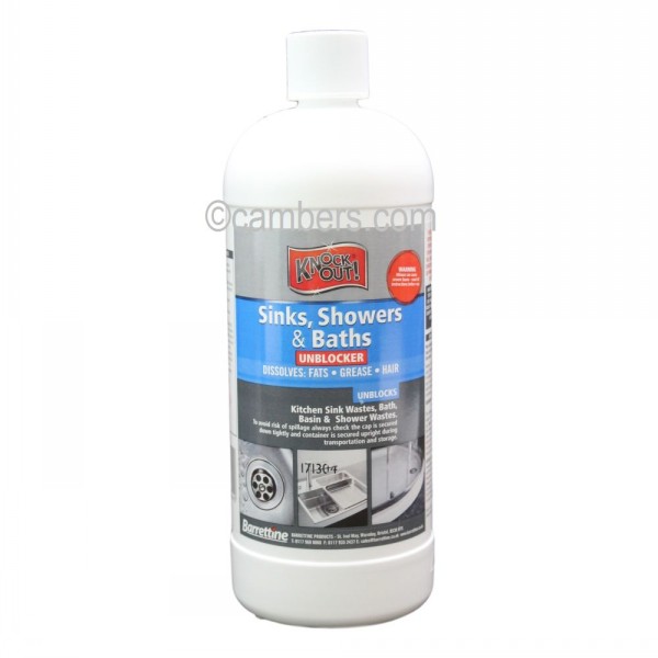 Knockout Sinks Showers & Bath Unblocker 1 Litre Cambers Country Store