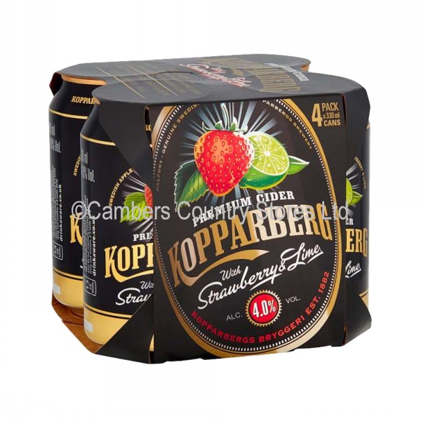 Kopparberg Cider 4 x 330ml Strawberry & Lime Cambers Country Store
