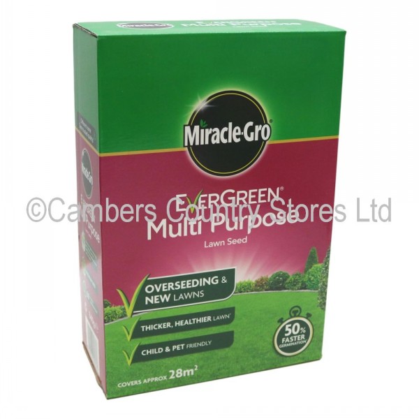 Miracle Gro Evergreen Multi Purpose Lawn Seed 28m2 Cambers Country Store