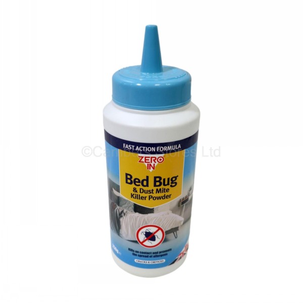 Zero In Bed Bug & Dust Mite Killer Powder 250g Cambers Country Store