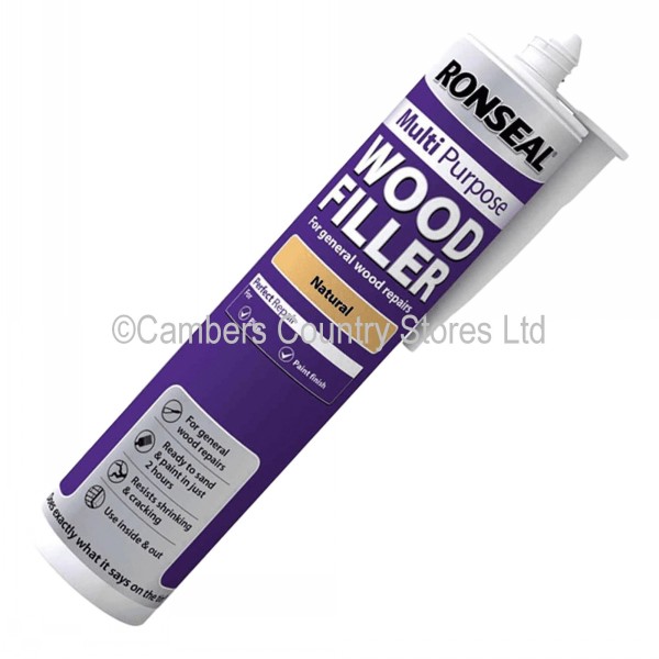 Ronseal Wood Filler Cartridge Natural 310ml Cambers Country Store