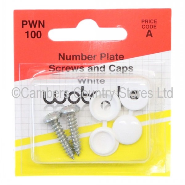 Wotnots Number Plate Screws & Caps Cambers Country Store