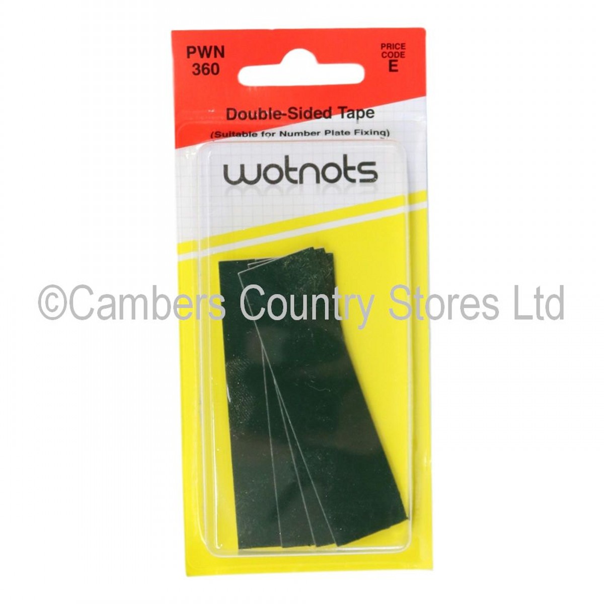 Wotnots Number Plate Fixing Double Sided Tape Cambers Country Store