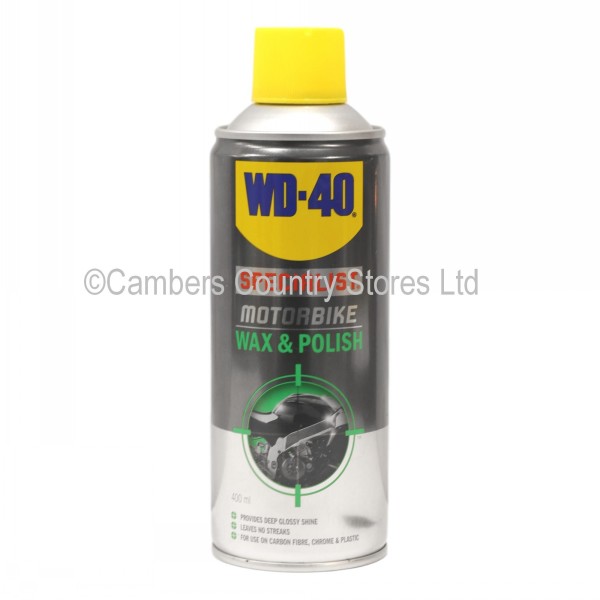 WD40 Motorbike Wax & Polish 400ml Cambers Country Store