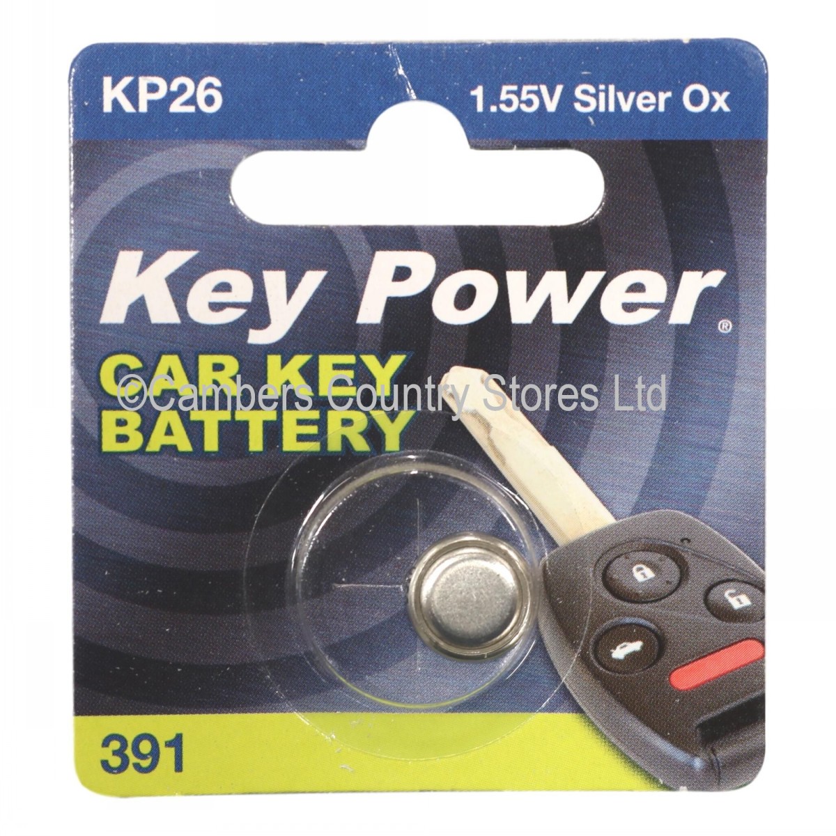 Key Power Car Key Battery KP26 / 391 Cambers Country Store