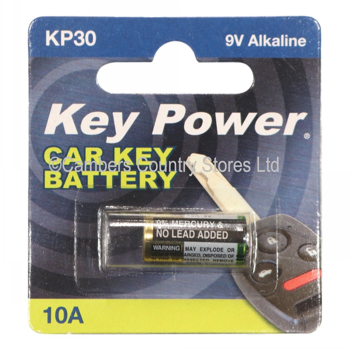 Key Power Car Key Battery KP30 / 10A Cambers Country Store