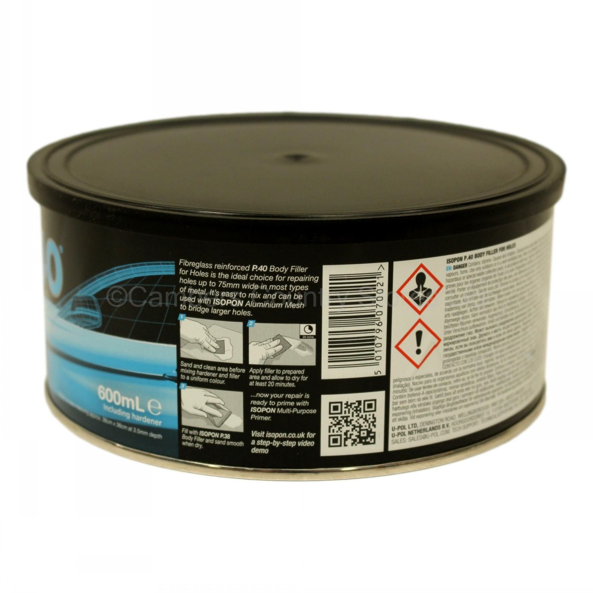 Isopon P40 Body Repair Filler For Holes 600ml Cambers Country Store