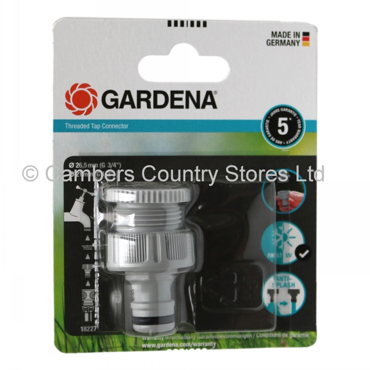 Gardena Threaded Tap Connector Cambers Country Store