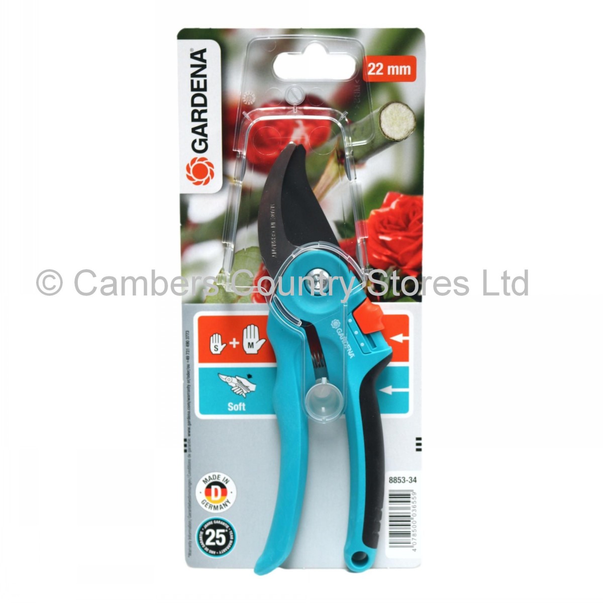 Gardena Secateurs SmallMedium 22mm Cambers Country Store