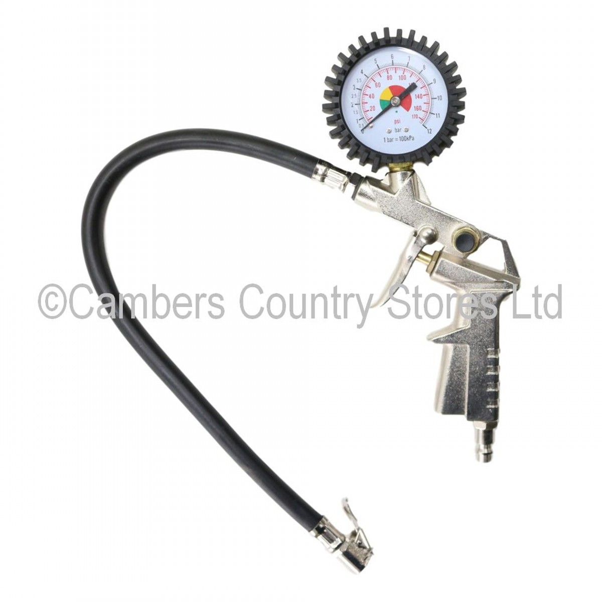 Tyre Inflator Gauge 220psi Cambers Country Store