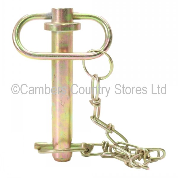 Tow Pin With Linch Pin & Chain 3/4" x 3 7/8" Cambers Country Store