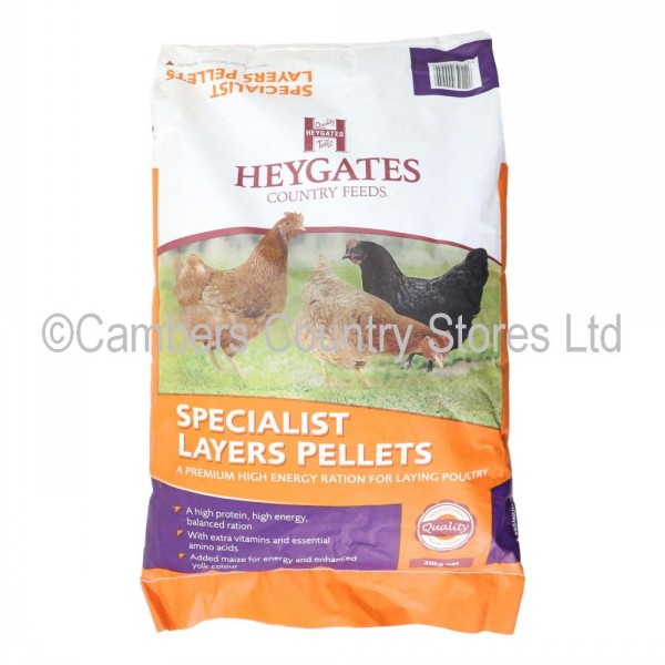 Heygates Specialist Layers Pellets 20kg | Cambers Country Store