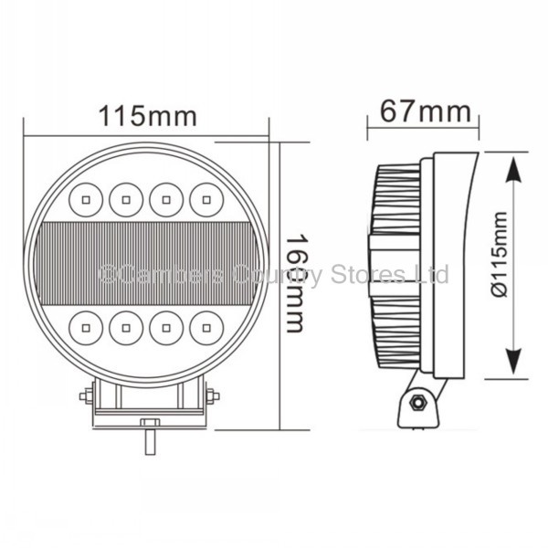 Maypole LED Worklight Base 12/24v 30w Cambers Country Store