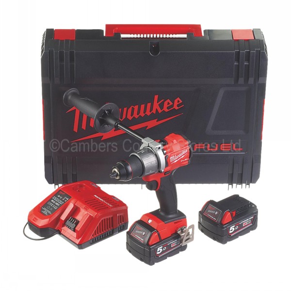 Milwaukee Fuel Combi Drill Set M18 FPD2502X Cambers Country Store