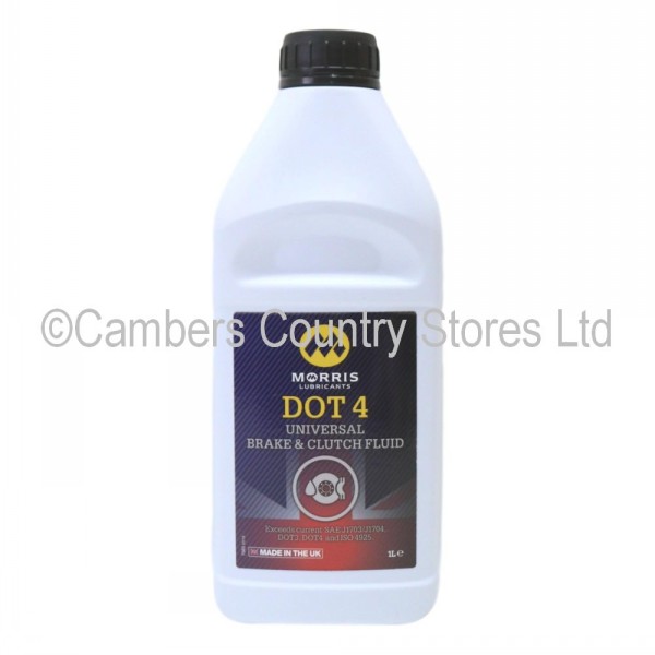 Morris DOT 4 Universal Brake & Clutch Fluid 1 Litre Cambers Country Store