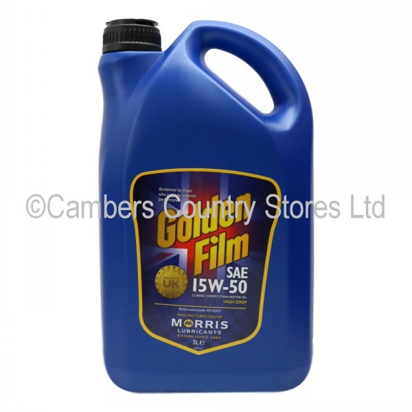 Morris Golden Film Classic Motorsport Oil 15W-50 | Cambers Country Store