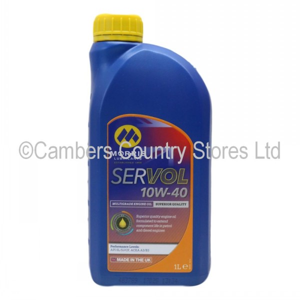 Morris Servol 10W40 Engine Oil Cambers Country Store