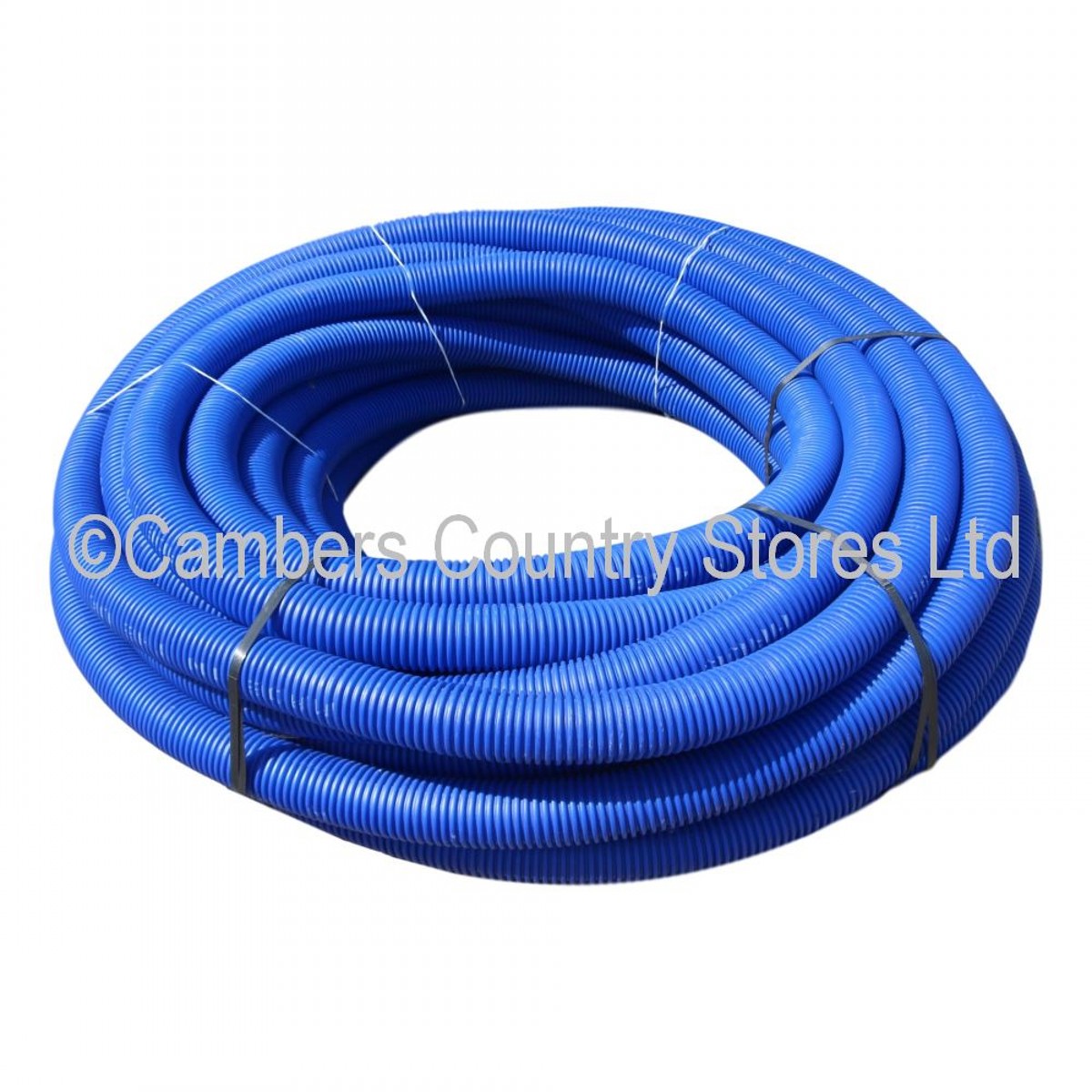 Twinwall Water Pipe Duct Blue 94/110mm x 50m Cambers Country Store