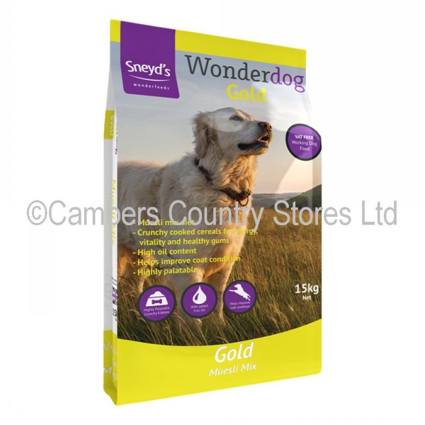 Sneyds Wonderdog Gold 15kg Cambers Country Store