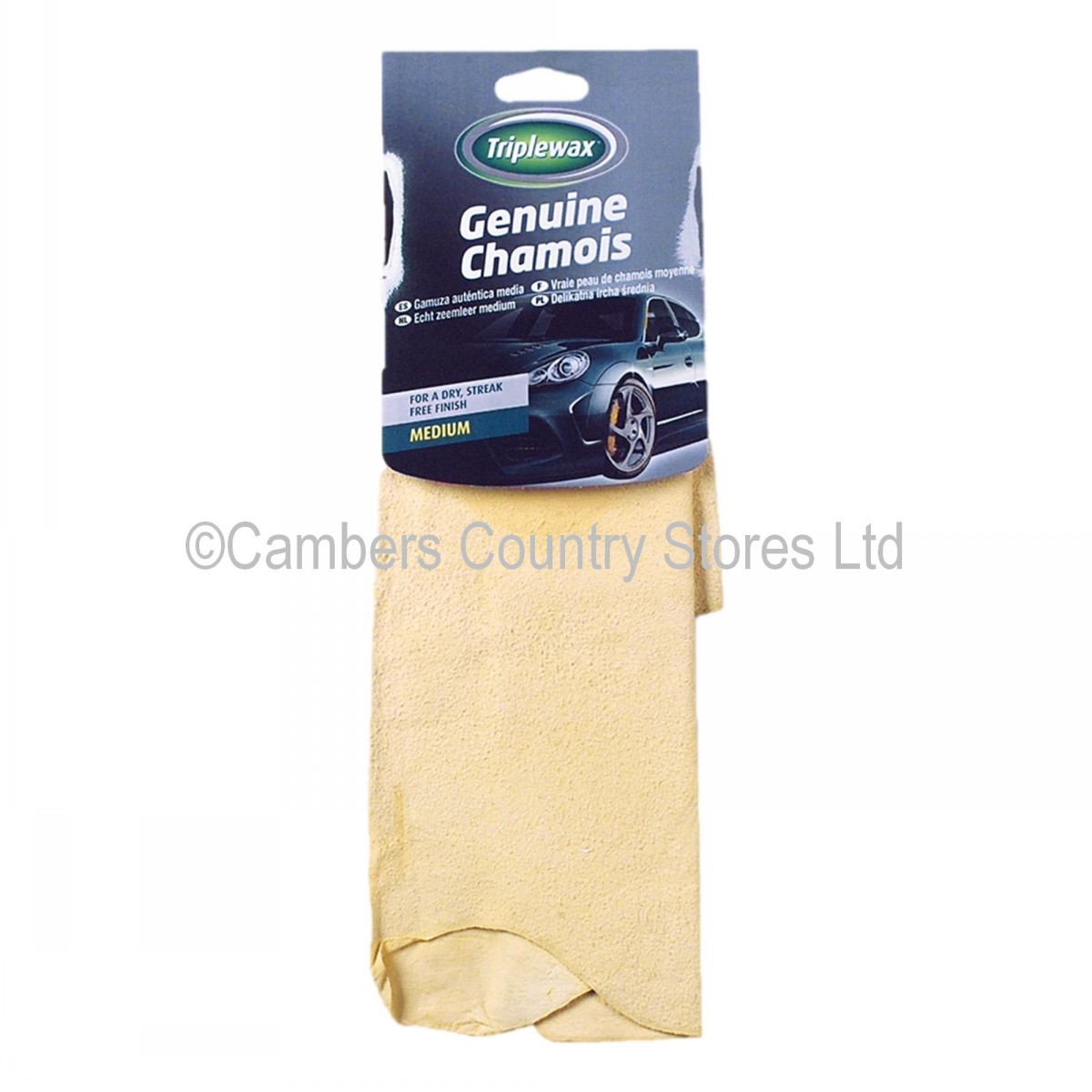 Triplewax Genuine Leather Chamois Cloth Medium Cambers Country Store