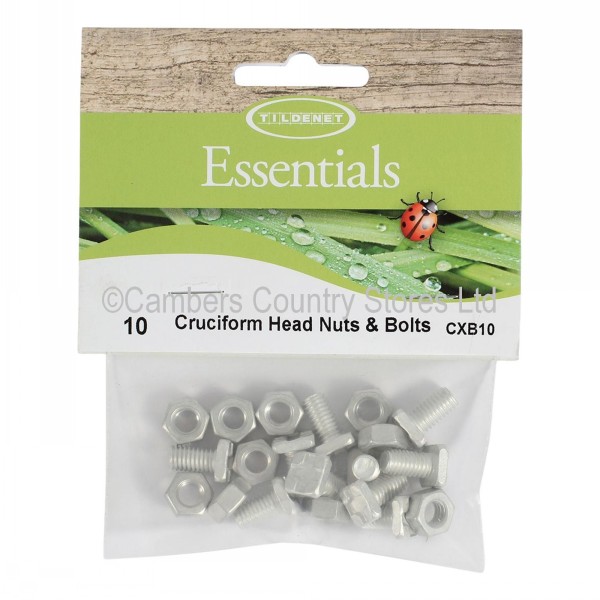 Greenhouse Nuts & Bolts Cruciform Head 10 Pack Cambers Country Store