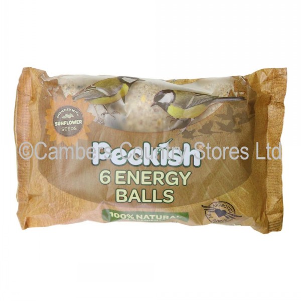 Peckish Bird Food Energy Fat Balls 6 Pack Cambers Country Store