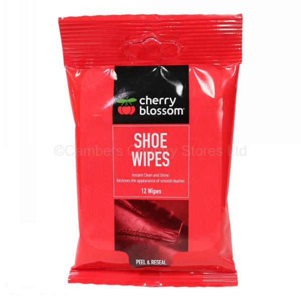 Cherry Blossom Shoe Cleaning Wipes 12 Pack Cambers Country Store