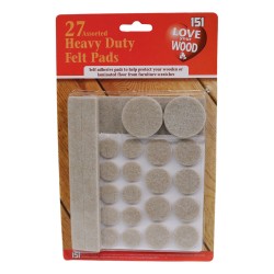 151 Heavy Duty Felt Pads Assorted 27 Pack