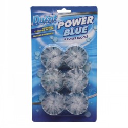 Duzzit Power Blue Toilet Cistern Blocks 6 Pack