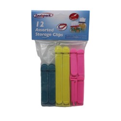 Sealapack Assorted Storage Clips 12 Pack