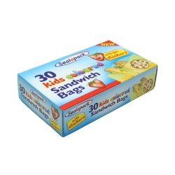 Sealapack Kids Coloured Sandwich Bags 30 Pack