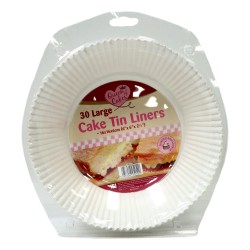 Queen Of Cakes Cake Tin Liners Large 30 Pack