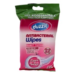Duzzit Biodegradable Wipes Antibac 50 Pack Sweet Thing