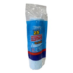 Duzzit Mulit-Purpose Cloths On Roll 25 Pack