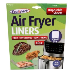 Sealapack Air Fryer Liners Square 20cm 40 Pack