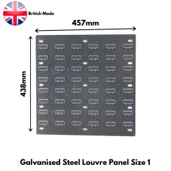 Louvre Wall Panel Size 1 438mm(H) x 457mm(W)