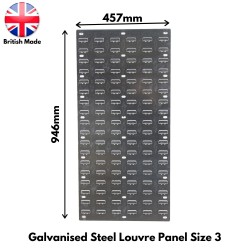 Louvre Wall Panel Size 3 946mm(H) x 457mm(W)
