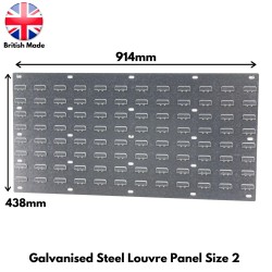 Louvre Wall Panel Size 2 438mm(H) x 914mm(W)