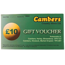 Cambers Gift Voucher £10