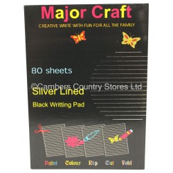 Major Craft Writing Pad Black 80 Sheet