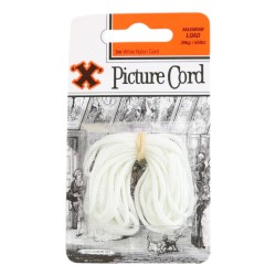 X Picture Cord Nylon White 3 Metre