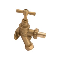 Supaplumb Bib Tap With Wallplate Elbow Female 1/2"