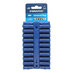 Rawlplug Plastic Plug Blue 80 Pack