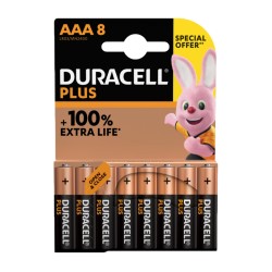 Duracell Plus Power Batteries AAA 8 Pack