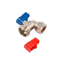 Securplumb Washing Machine Tap CP Angled 15mm x 3/4"