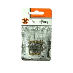 X Brass Head Pins Blued Shanks 10 Pack