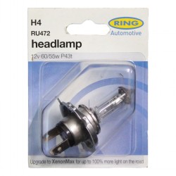 Ring RU472 H4 Headlamp 12v 60/55w