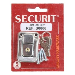 Securit Case Lock & 2 Keys Nickel 48mm